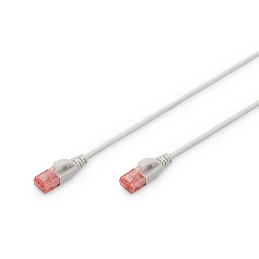 Digitus DK-1617-0025S RJ45 mrežni kabel, Patch kabel CAT 6 U/UTP 0.25 m siva  1 St. slika