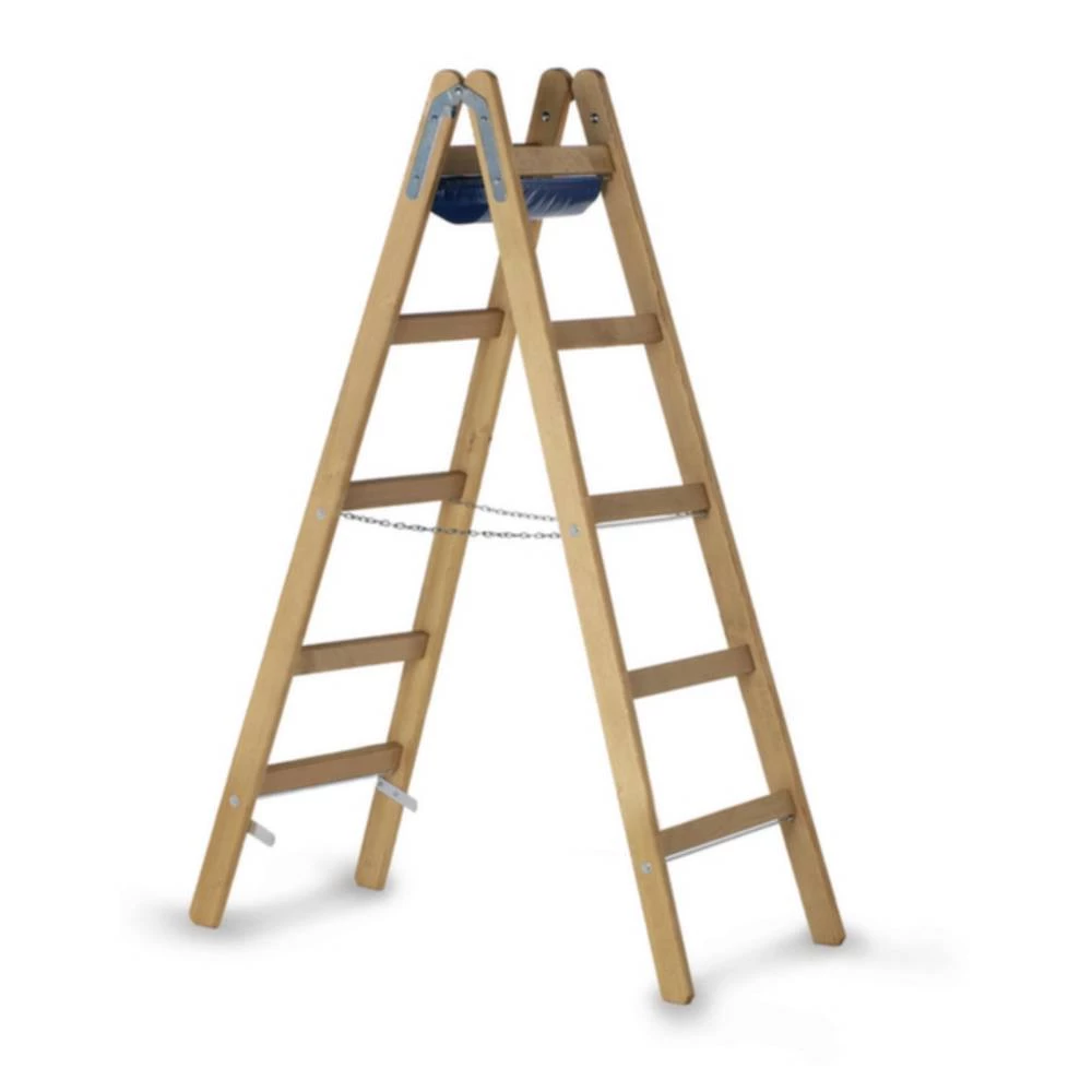 Drvo Dvostruka ljestva sa nivojima Sklopiva ZARGES Z600 40045 9.5 kg slika