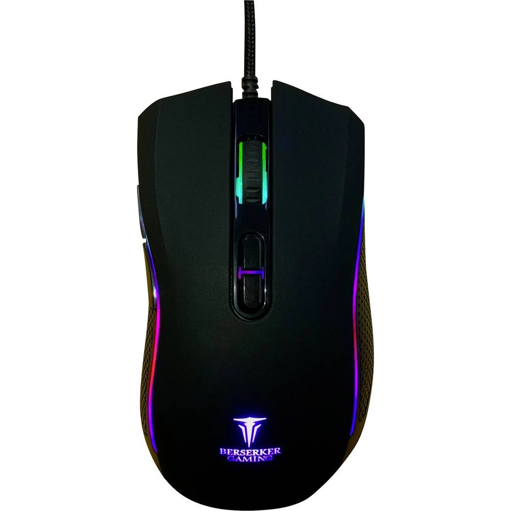 Berserker Gaming    S2    žičani    igraći miš    optički    osvjetljen, USB priključak    crna slika