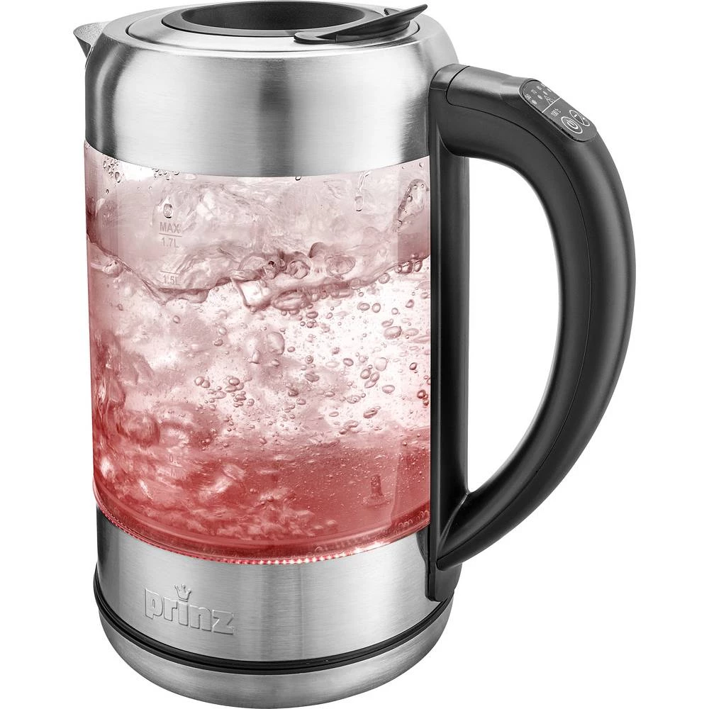 Prinz PZ-GWK1 kuhalo za vodu bezžičan, zaštita od pregrijavanja staklo, plemeniti čelik slika