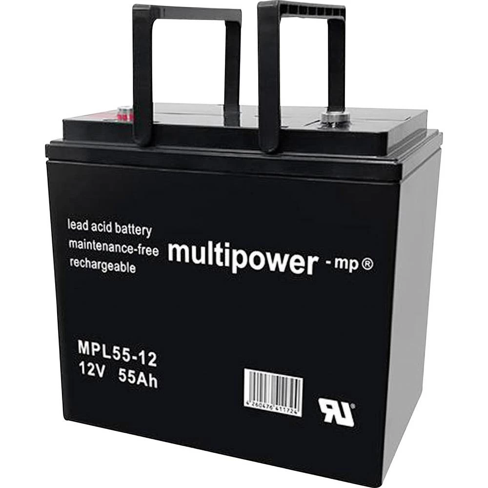 multipower MPL55-12I 146665 olovni akumulator 12 V 55 Ah olovno-koprenasti (Š x V x D) 226 x 214 x 135 mm M6 vijčani pri slika