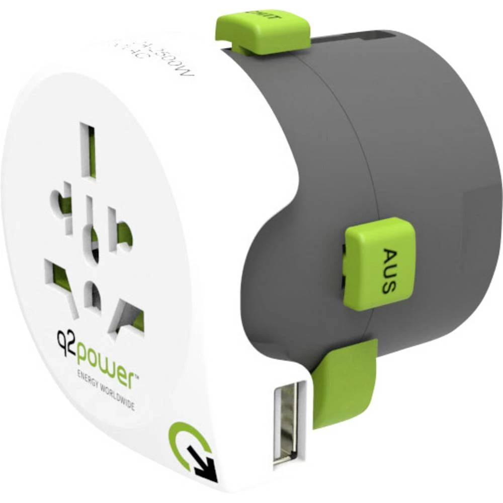 Putni utikač Weltreiseadapter Qdapter USB Q2 Power 2.100110 slika