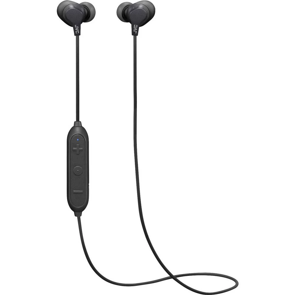 Bluetooth&reg; in ear slušalice JVC HA-FX22W-B u ušima kontrola glasnoće, otporne na znojenje crna slika