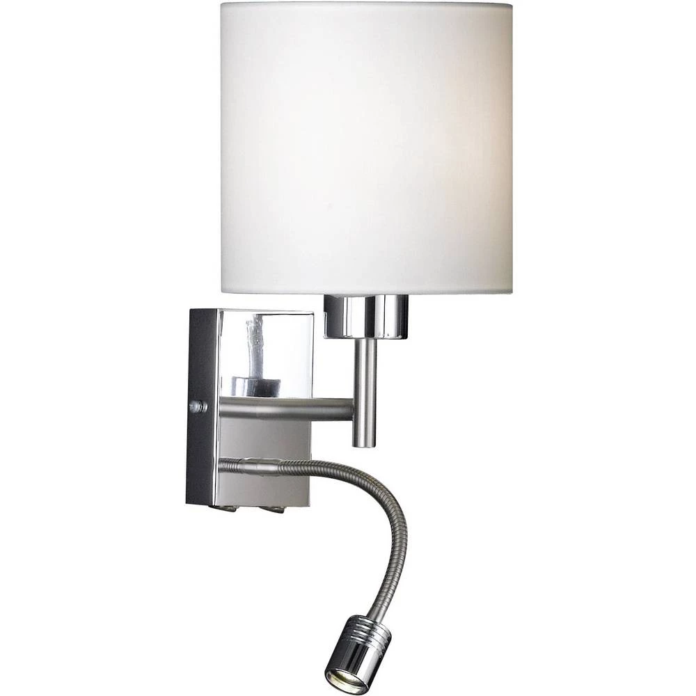 Fischer & Honsel Mainz 36221 zidna svjetiljka E27 bijela, nikal slika