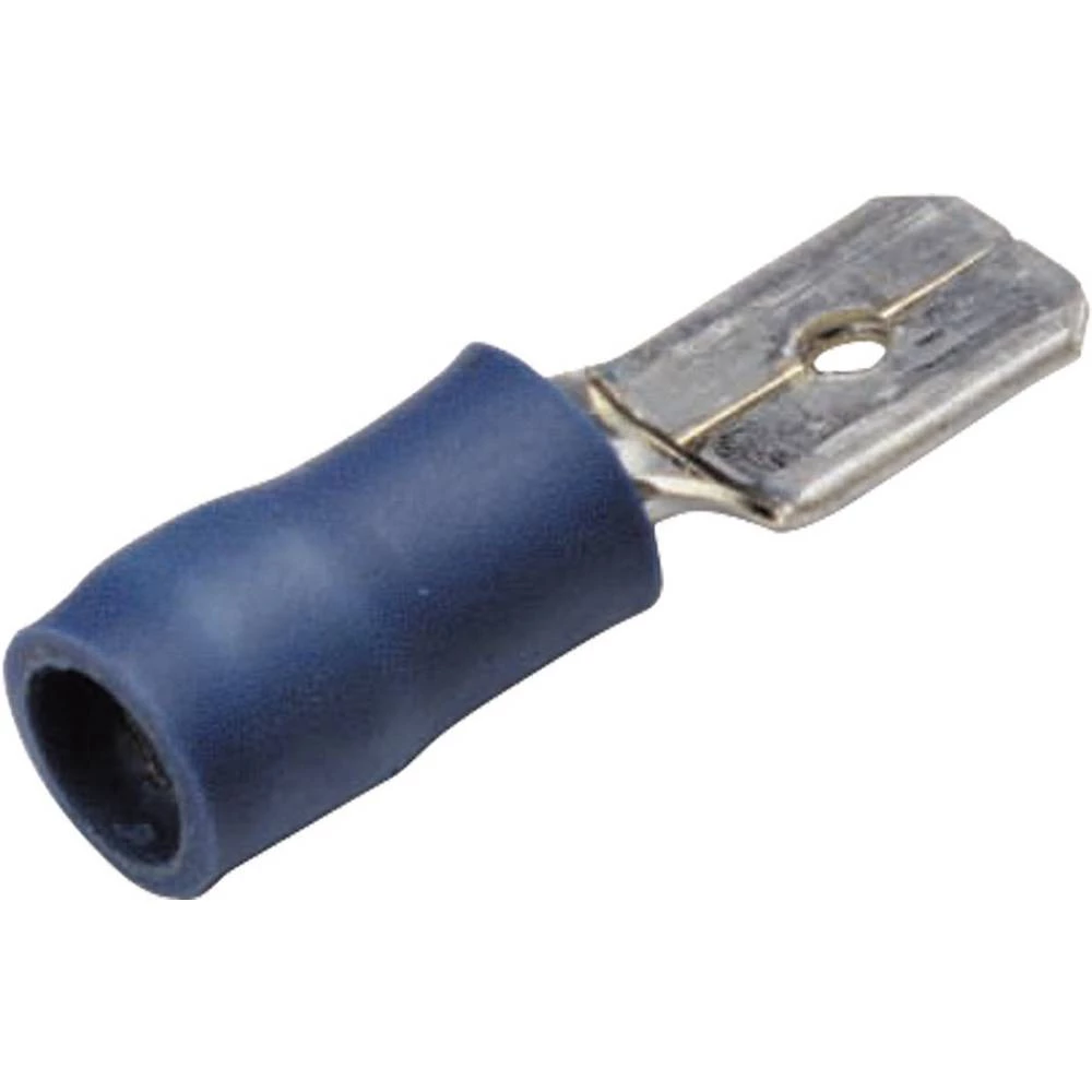 Cimco 180286 plosnati utikač Širina utikača: 2.8 mm Debljina utikača: 0.8 mm 180 ° izolirani dio crvena 1 kom. slika