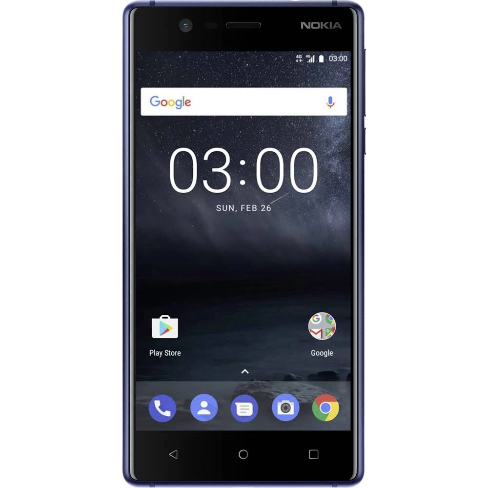 Nokia 3 16 GB Plava boja Dual-SIM Android&trade; 7.0 Nougat 8 MPix slika