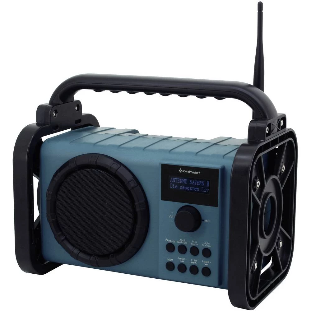 soundmaster DAB80 N/A Bluetooth, DAB+ funkcija govora slobodnih ruku, zaštićeno protiv prskanja, otporan na prašinu tirkizna slika