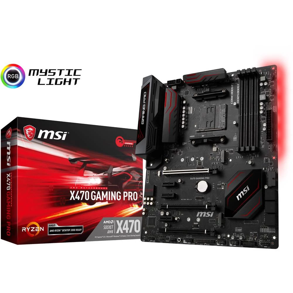 Matična ploča MSI Gaming X470 Gaming Pro ATX Baza AMD AM4 Faktor oblika ATX Set čipova matične ploče AMD&reg; X470 slika