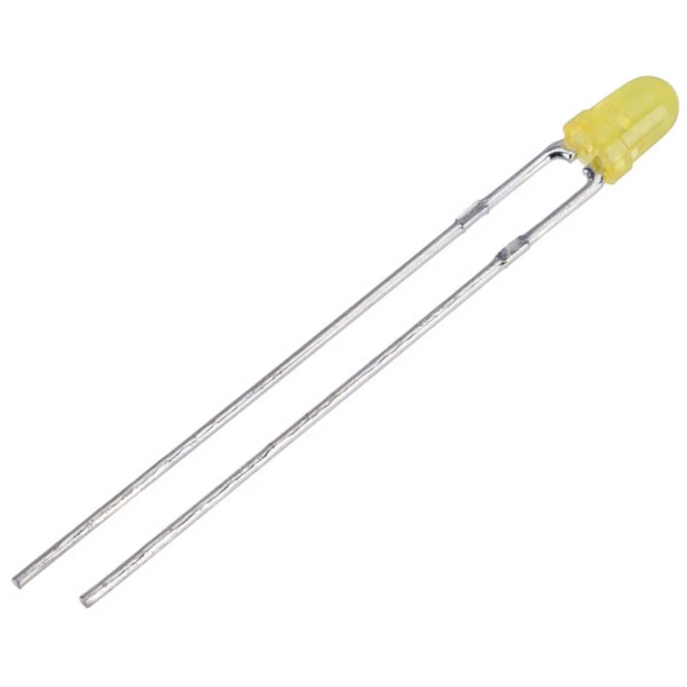Kingbright LED ožičen žuta okrugli 3 mm 250 mcd 40 ° 30 mA 2 V slika