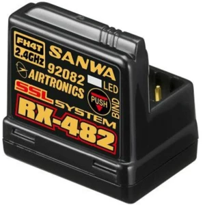 4-kanalni prijemnik SANWA RX-482 2,4 GHz Sustav utičnica JR slika