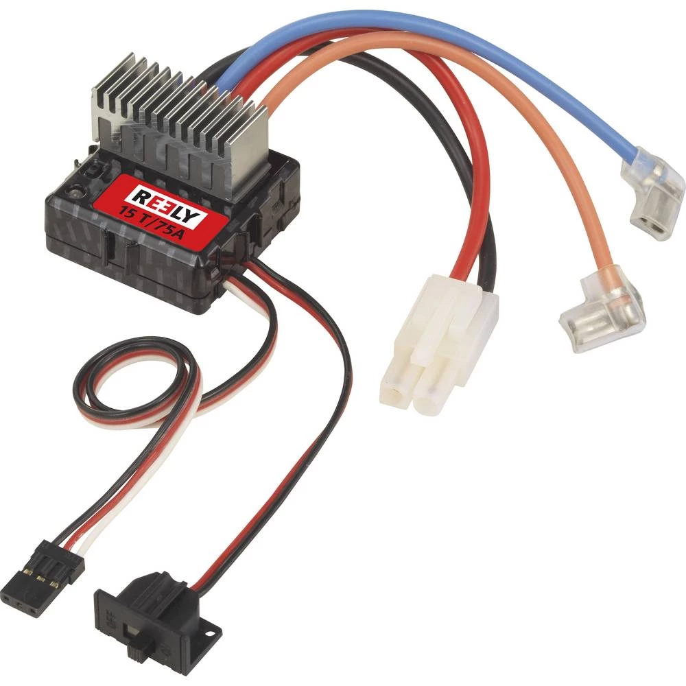 Upravljač brzine za istosmjerne modele automobila Reely Carbon Opteretivost (maks.): 106 A Ograničenje motora (okretaji): 15 slika