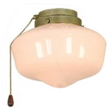 Svjetiljka za stropni ventilator CasaFan 1 MP Schoolhouse Opalno staklo (sjajno)