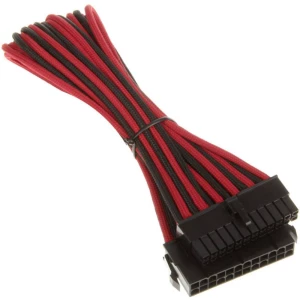 Struja Produžetak [1x 24-polni električni ženski konektor ATX - 1x 24-polni električni ženski konektor ATX] 30 cm Crveno-crna Bi slika