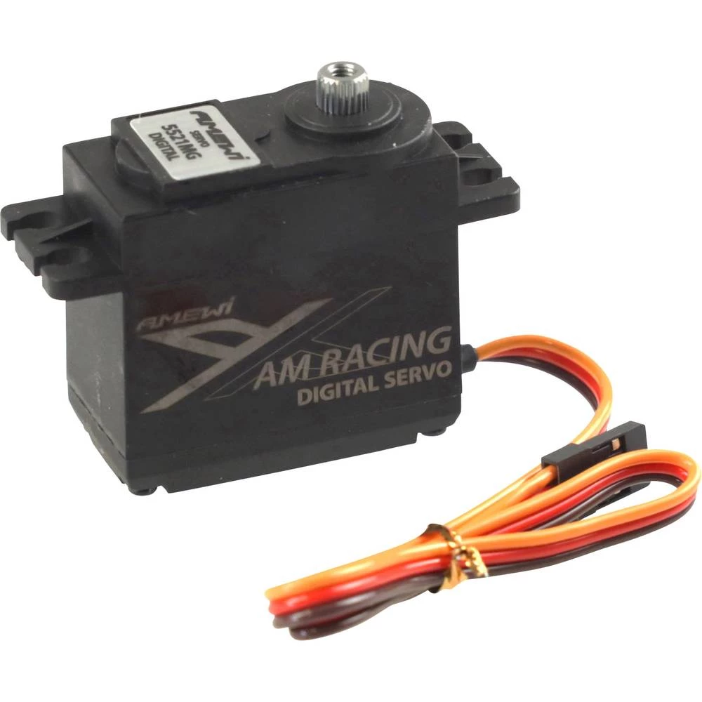 Amewi Standardni servo 5521MG Analogni servo Materijal prigona: Metal Sustav utičnica: JR slika
