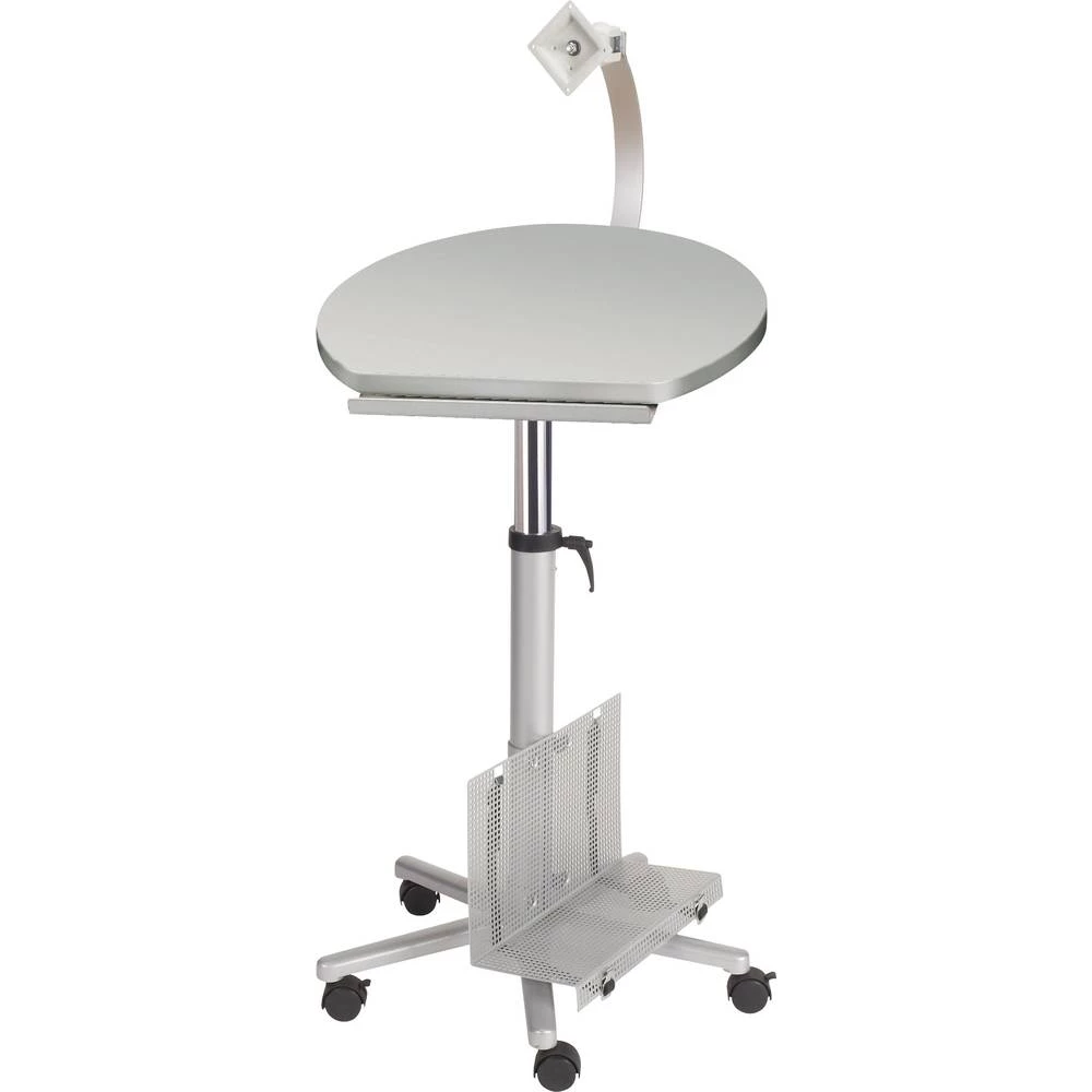 Maul Konzola monitora 9317182 Boja stolne ploče: Siva Podesiva visina, Mobilna, Nosač monitora, Držač računala, Ladica za tipkov slika