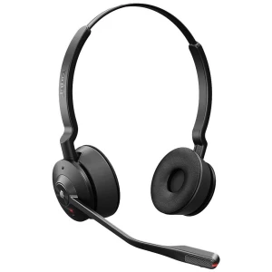 Jabra Engage 55 telefon On Ear Headset DECT stereo crna  kontrola glasnoće, utišavanje mikrofona slika