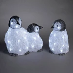 Konstsmide 6270-203 akrilna figura Energetska učinkovitost 2021: F (A - G) pingvin 3-dijelni komplet hladno bijela LED bijela