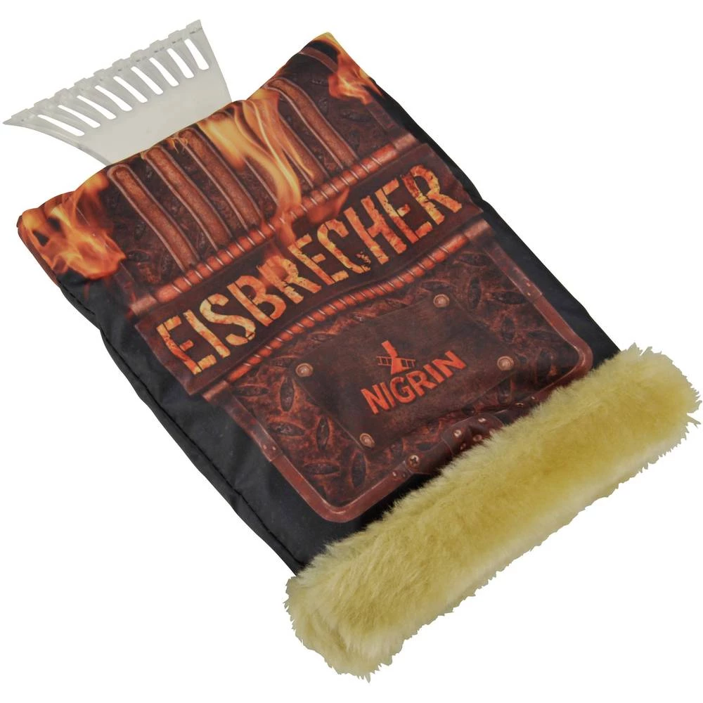 Plastika Led strugač/četkica z snijeg S rukavicom (D x Š x V) 3 x 16.5 x 30 cm Nigrin Eisbrecher Automobil Crno-smeđa slika