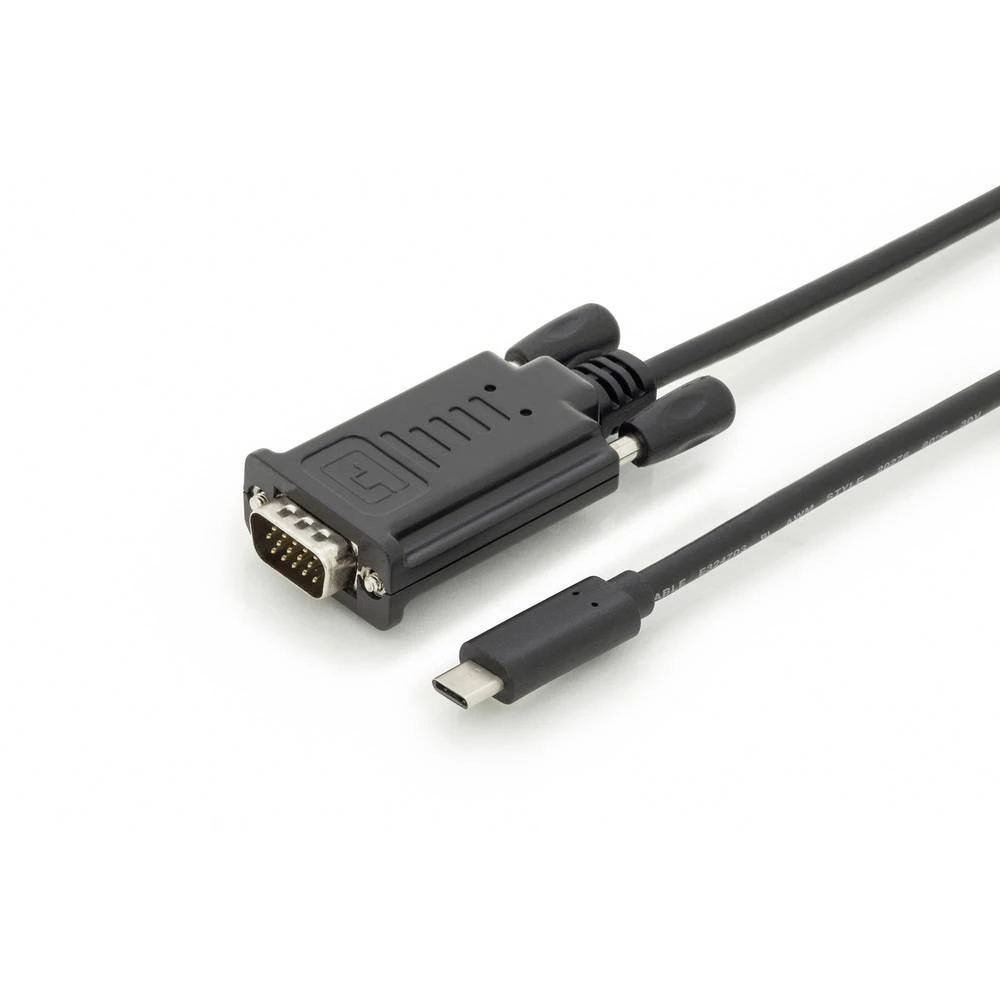 USB / VGA Adapter [1x Muški konektor USB-C&trade; - 1x Muški konektor VGA] Crna Digitus slika