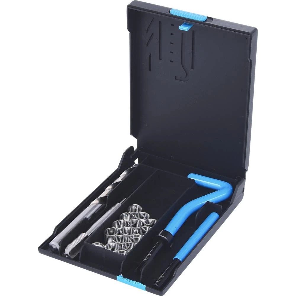 KS Tools 150.6070 Set za popravak navoja od nehrđajućeg čelika M10x1,25x13,8mm, 19 kom slika