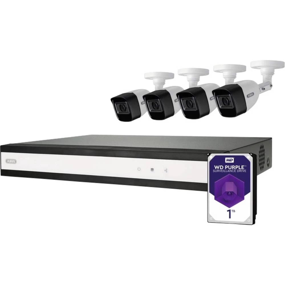 ABUS        TVVR33841T    analogni, ahd, hd-cvi, hd-tvi, ip    set sigurnosne kamere    8-kanalni    sa 4 kamere    2560 x 1940 piksel        1 TB slika