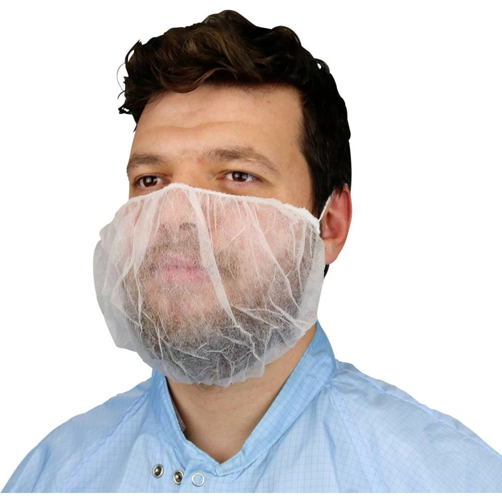 Antistat 600-3032 Mrežica za bradu za jednokratnu upotrebu Integrity bijela slika