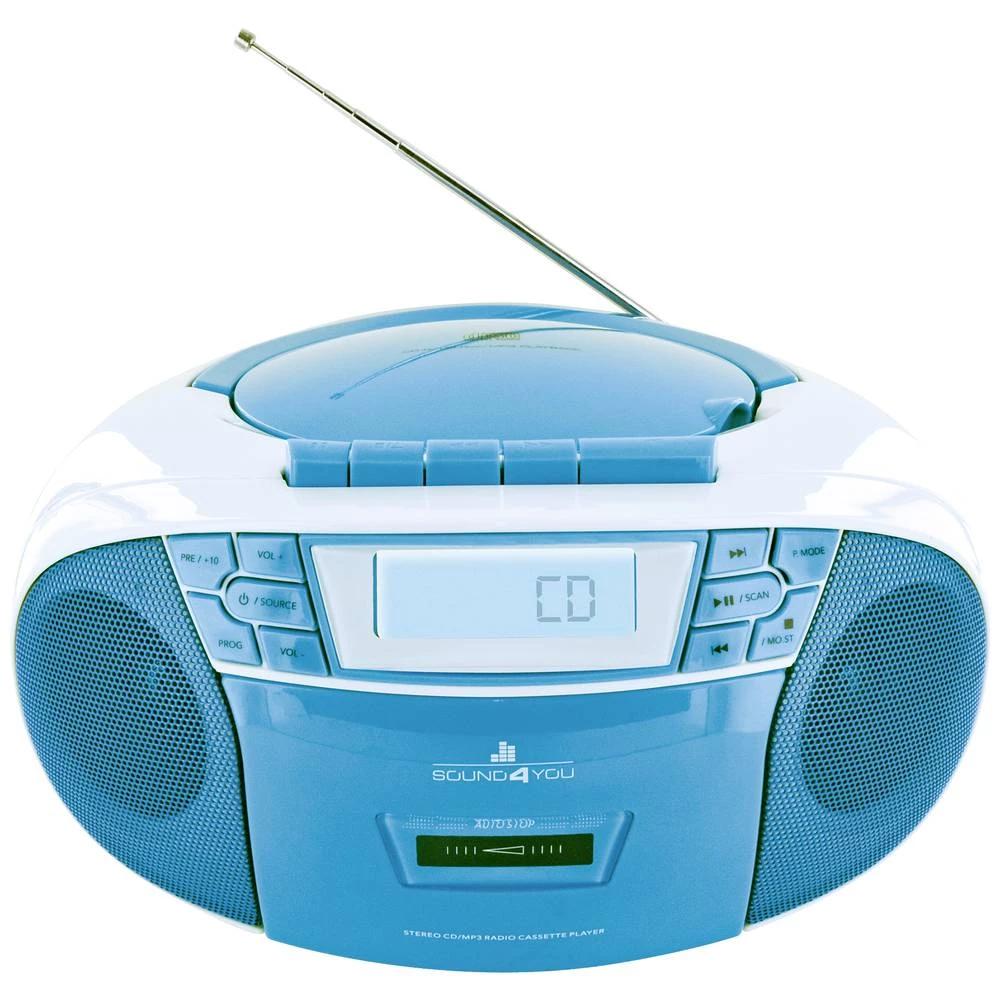Schwaiger Sound4You CD radio UKW (1014), AM, FM CD, UKW plava boja slika
