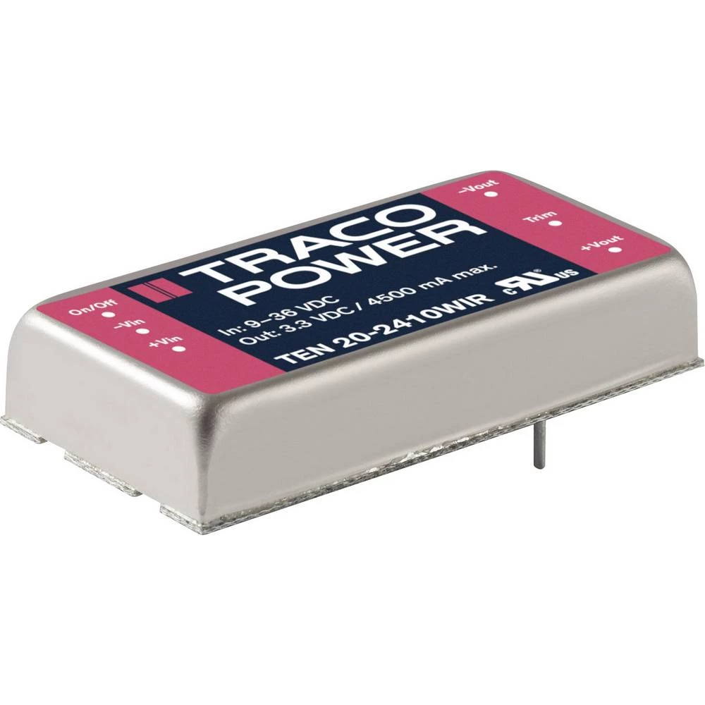 DC / DC pretvarač, serija TEN 20WIR TracoPower TEN 20-7222WIR Ulaz Izlaz slika