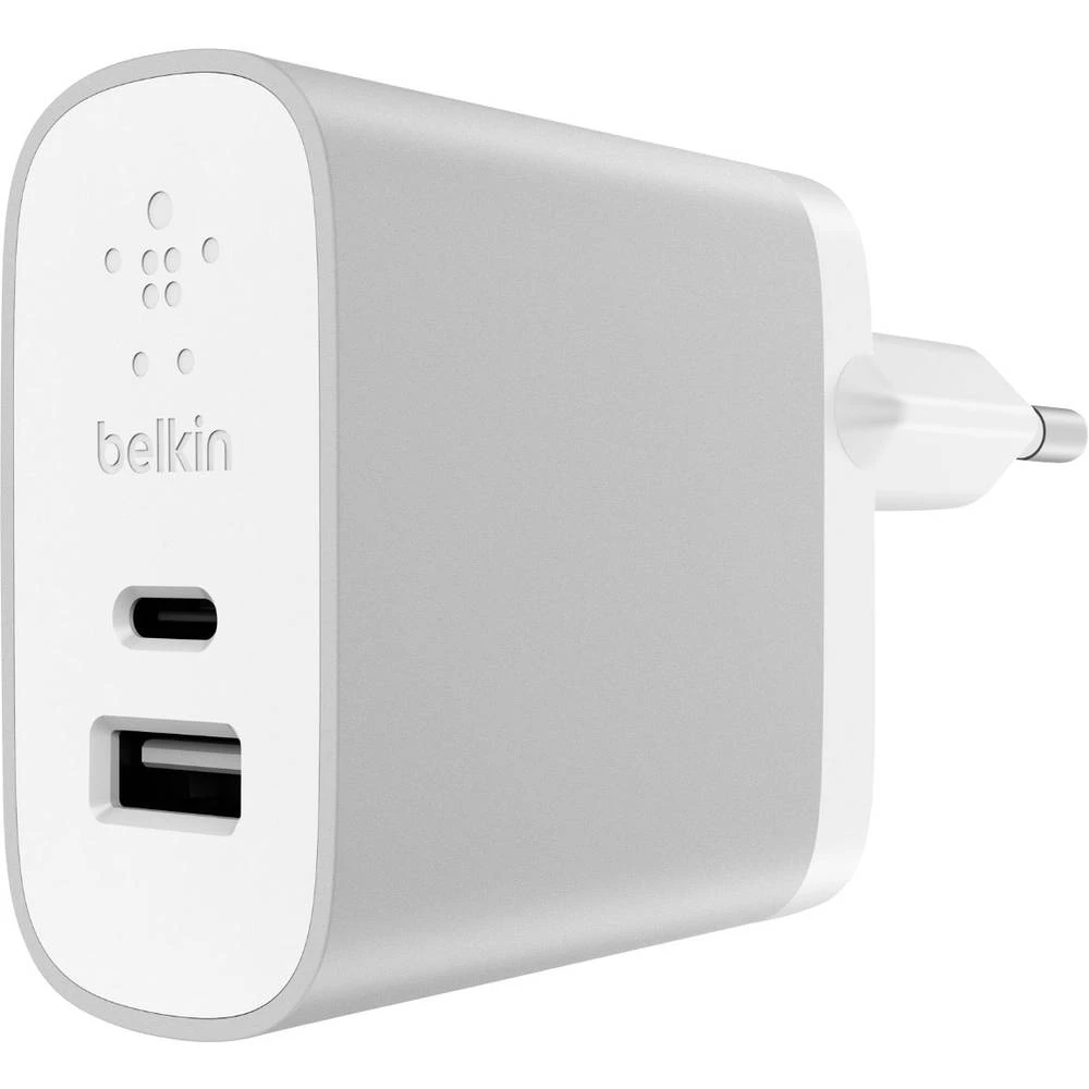 Belkin Dual F7U011vfSLV USB punjač Utičnica Izlazna struja maks. 5400 mA 2 x Ženski konektor USB-C&trade;, Ženski konektor USB 2 slika