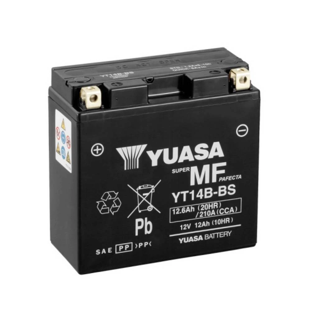 Yuasa YT14B baterije za motor 12 V 12 Ah slika