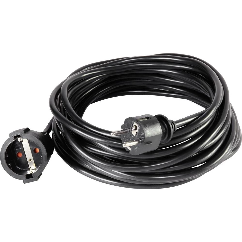 Struja Produžetak Crna 10 m Basetech 1593784 slika