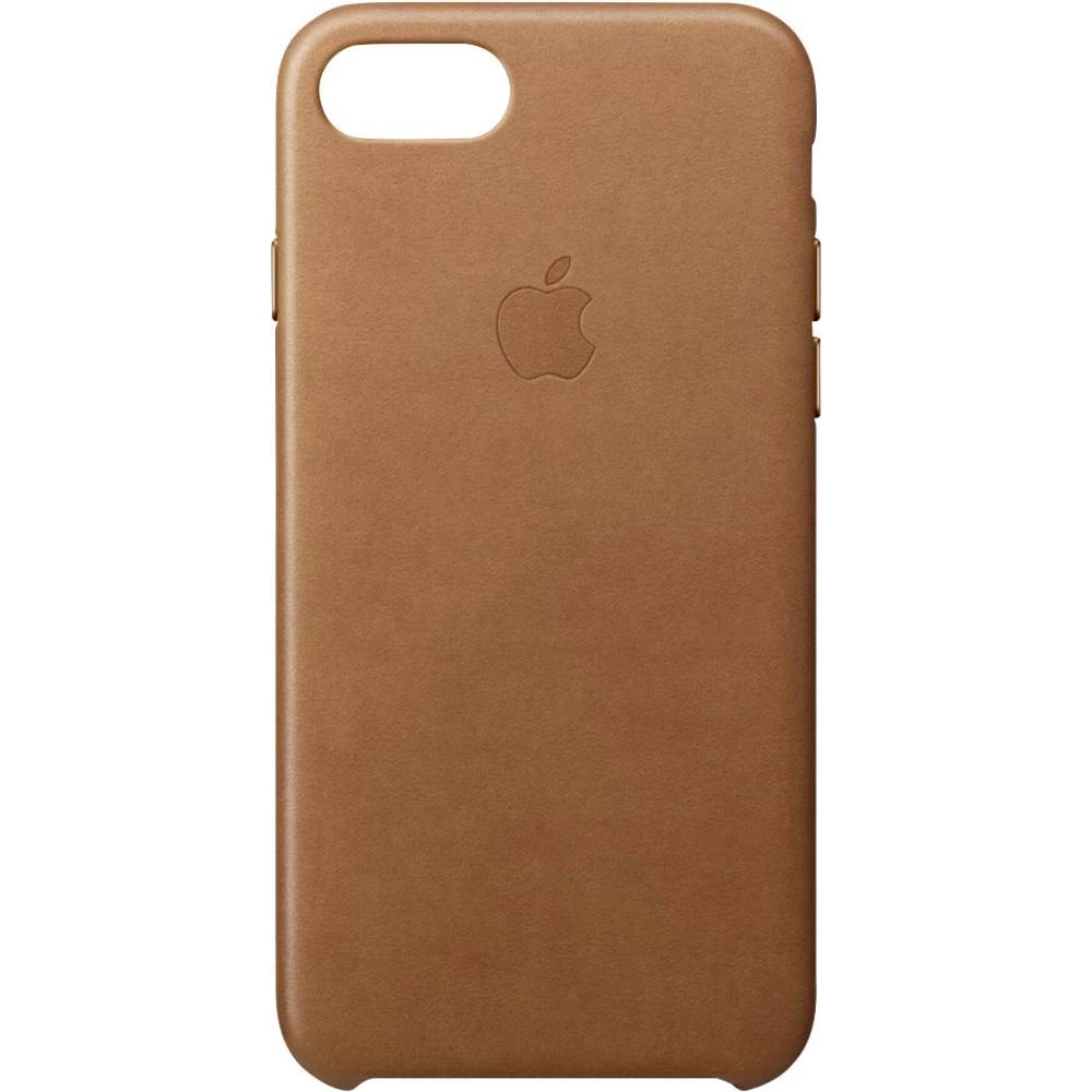 iPhone stražnji poklopac Apple Leather Case Pogodno za: Apple iPhone 8, Apple iPhone 7, Sedlo-smeđa slika