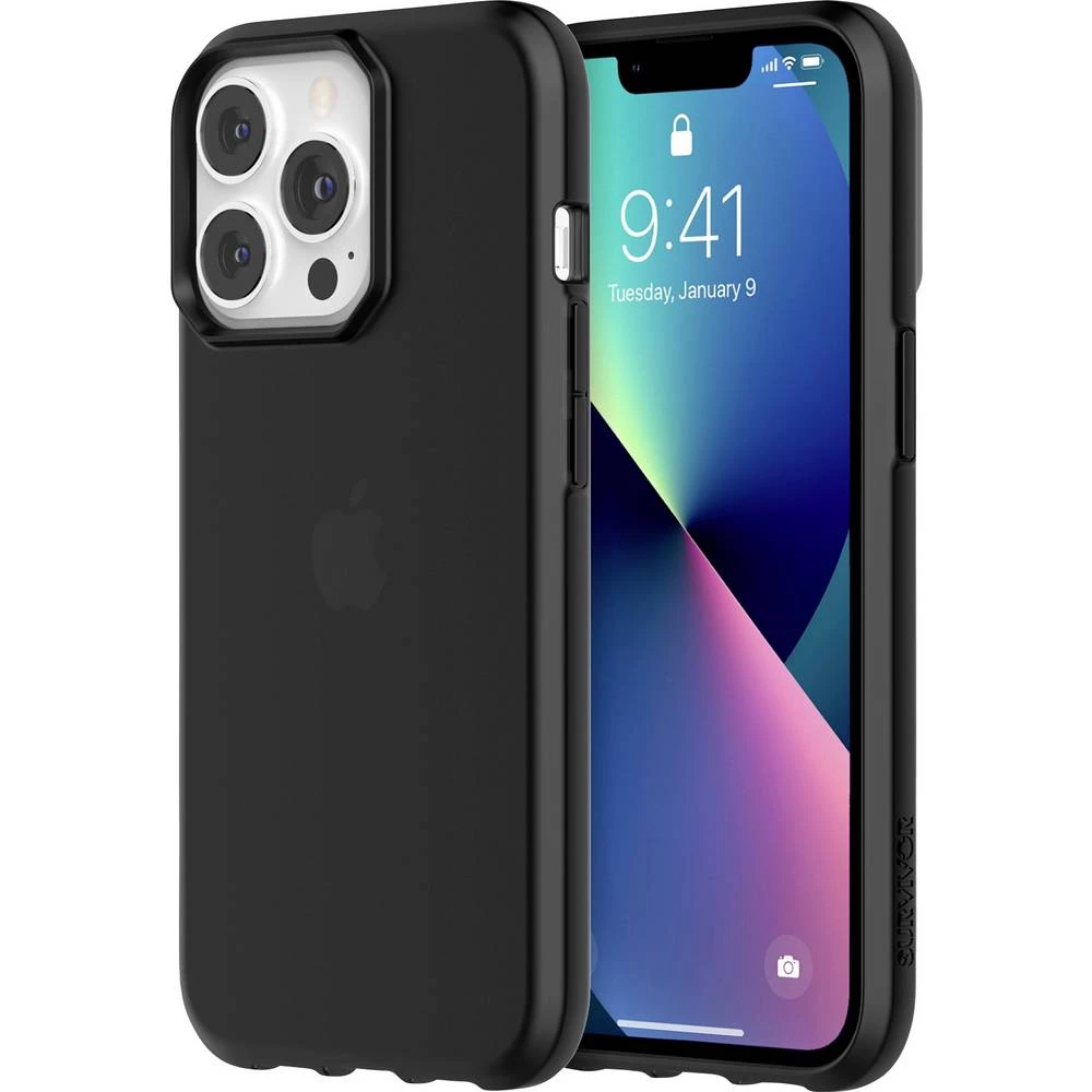 Griffin  Survivor Clear Case  stražnji poklopac za mobilni telefon  Apple  IPhone 13 pro  crna, prozirna slika