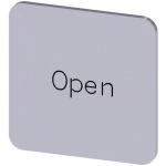 Siemens 3SU1900-0AF81-0DW0 ploča za natpise kvadratan (Š x V) 22 mm x 22 mm Open srebrna, crna 10 St.