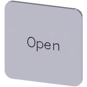 Siemens 3SU1900-0AF81-0DW0 ploča za natpise kvadratan (Š x V) 22 mm x 22 mm Open srebrna, crna 10 St. slika