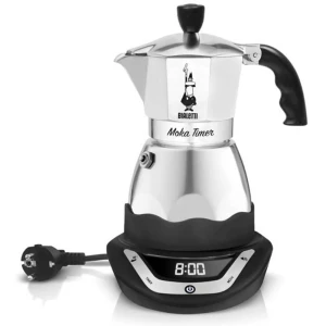 Bialetti Moka Timer 6 Cup aparat za espresso crna, srebrna slika