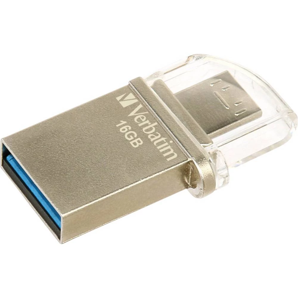 USB pomoćna memorija Smartphone/tablet Verbatim OTG Micro Drive 16 GB USB 3.0, Mikro USB 2.0 slika