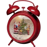 LED kulisa Budilica s Djedom Božićnjakom i djetetom S timerom Toplo-bijela LED Konstsmide 4375-550 Crvena