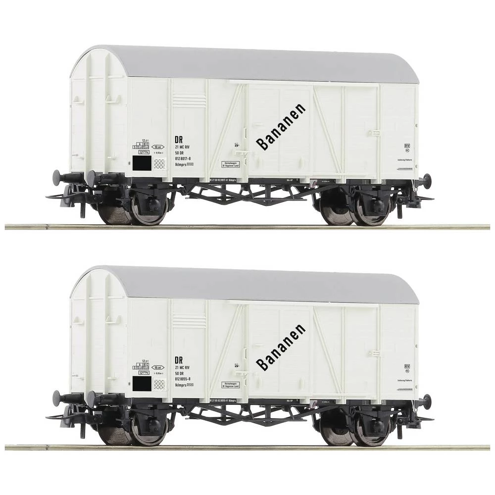Roco 77027 H0 set od 2 vagona banana, DR slika