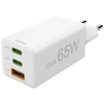 Hama Schnellladegerät, 2x USB-C PD, 1x USB-A QC, Mini-Ladegerät, 65W, Weiß USB punjač unutrašnje područje, utičnica Br