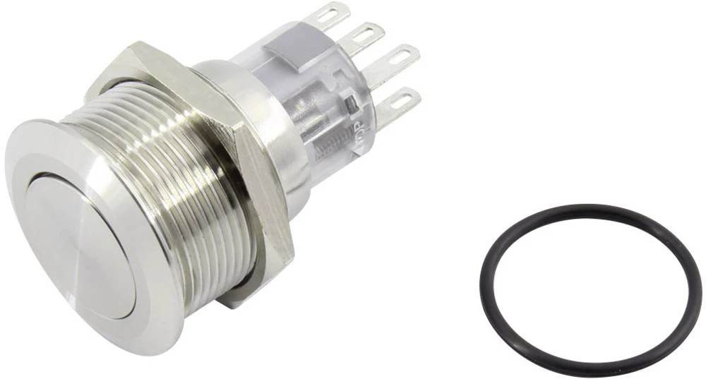 TRU COMPONENTS TC-GQ22-A-22Z/S203 Tlačni prekidač 2 x OFF/ON zadržava položaj 1 ST slika