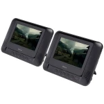 Denver MTW-793 prijenosni DVD player 17.78 cm 7 palac Energetska učinkovitost 2021: D (A - G) rad na baterije, uklj. 12v auto kabel za napajanje, uklj. drugi zaslon crna