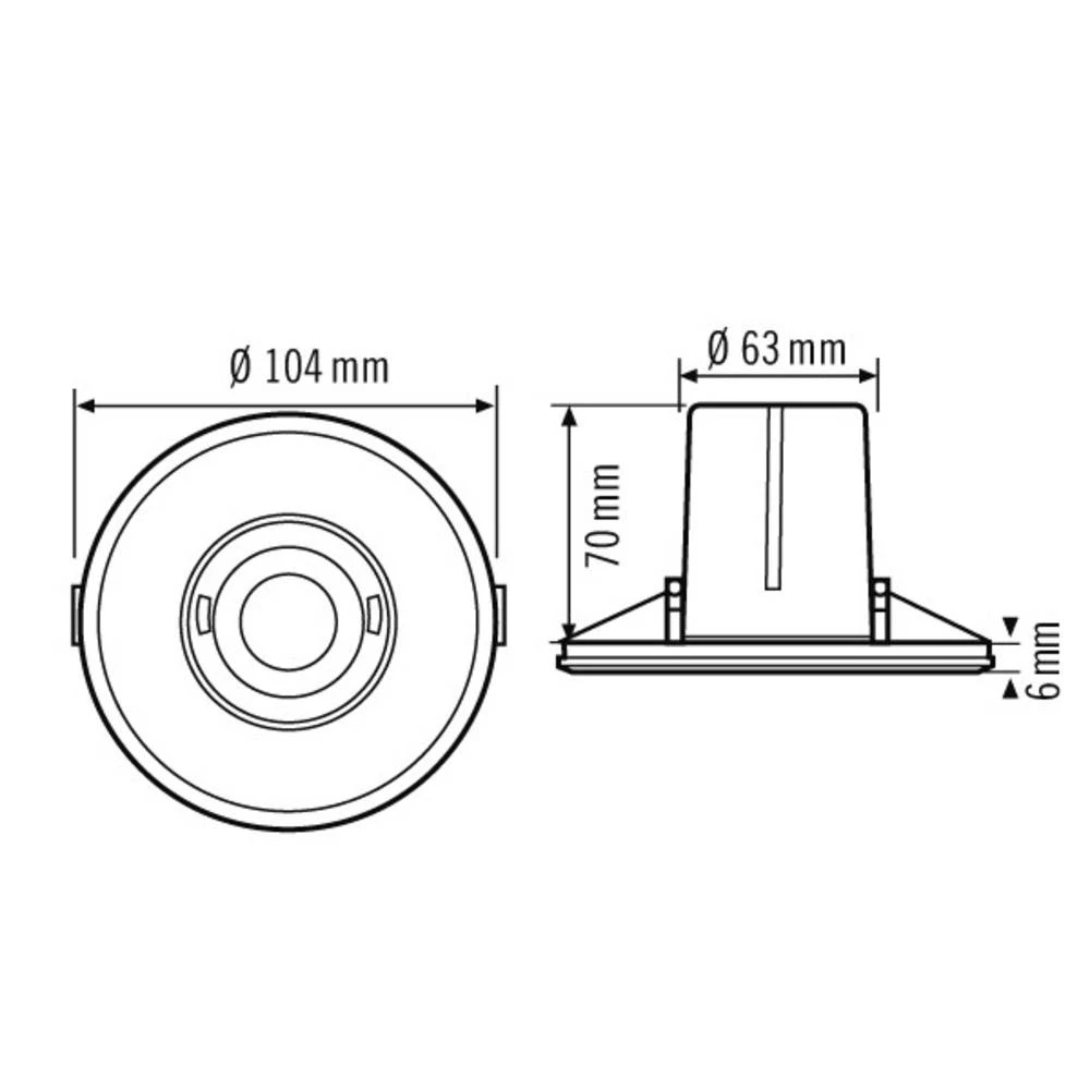 ESYLUX EP10423239 stropni detektor prisutnosti bijela slika
