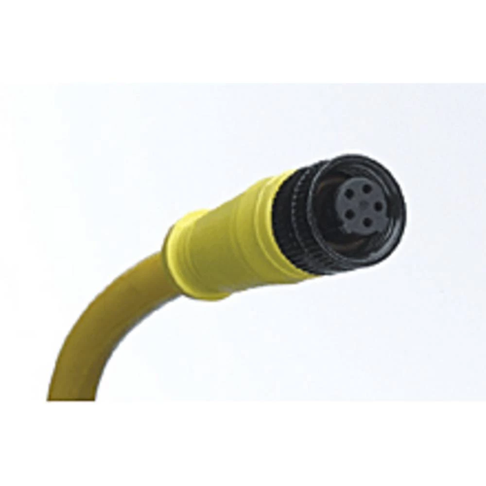 Molex 1200720250 Micro-Change (1/2"-20 UNF) Single-Ended Cordset, 3 Poles, Female (90°) to Pigtail, 22 AWG, PVC Cable, 1.8 slika
