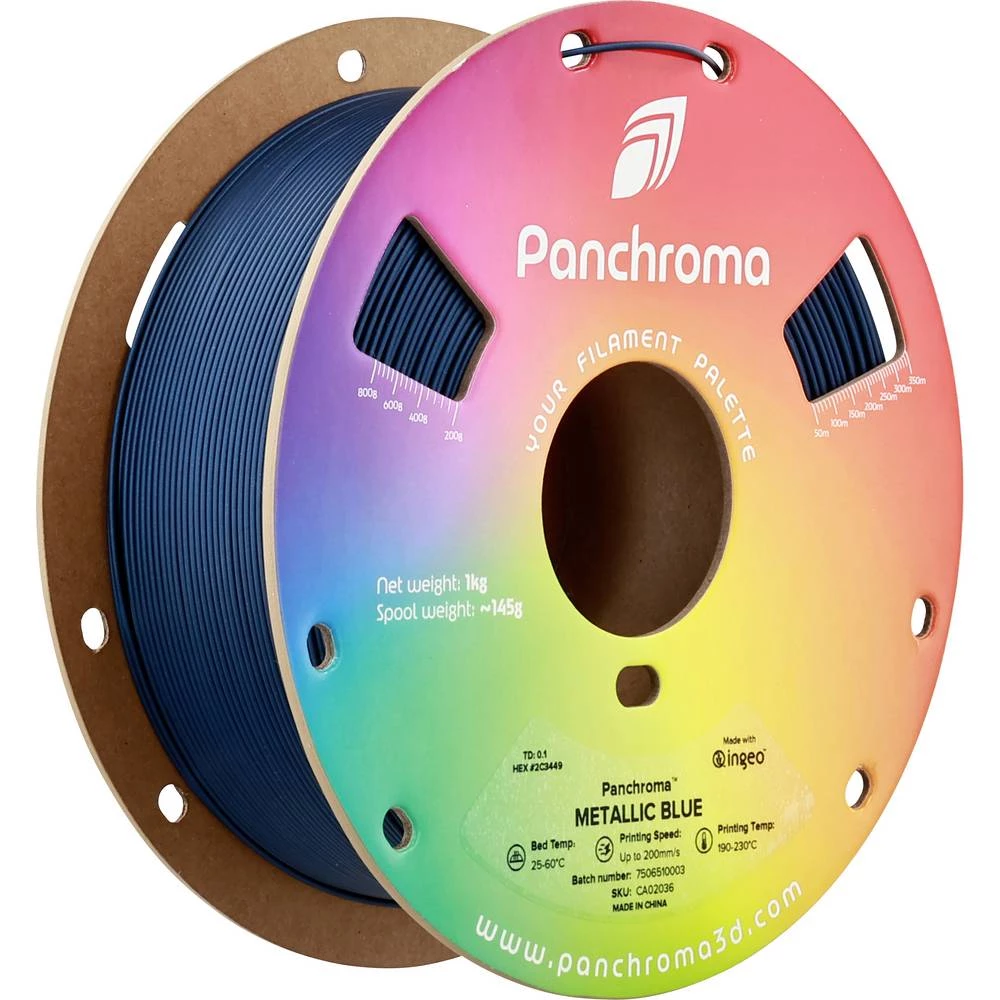 Polymaker CA02036 Panchroma™ Metallic 3D pisač filament PLA višebojni 1.75 mm 1000 g plava boja, plava boja, metalik 1 S slika