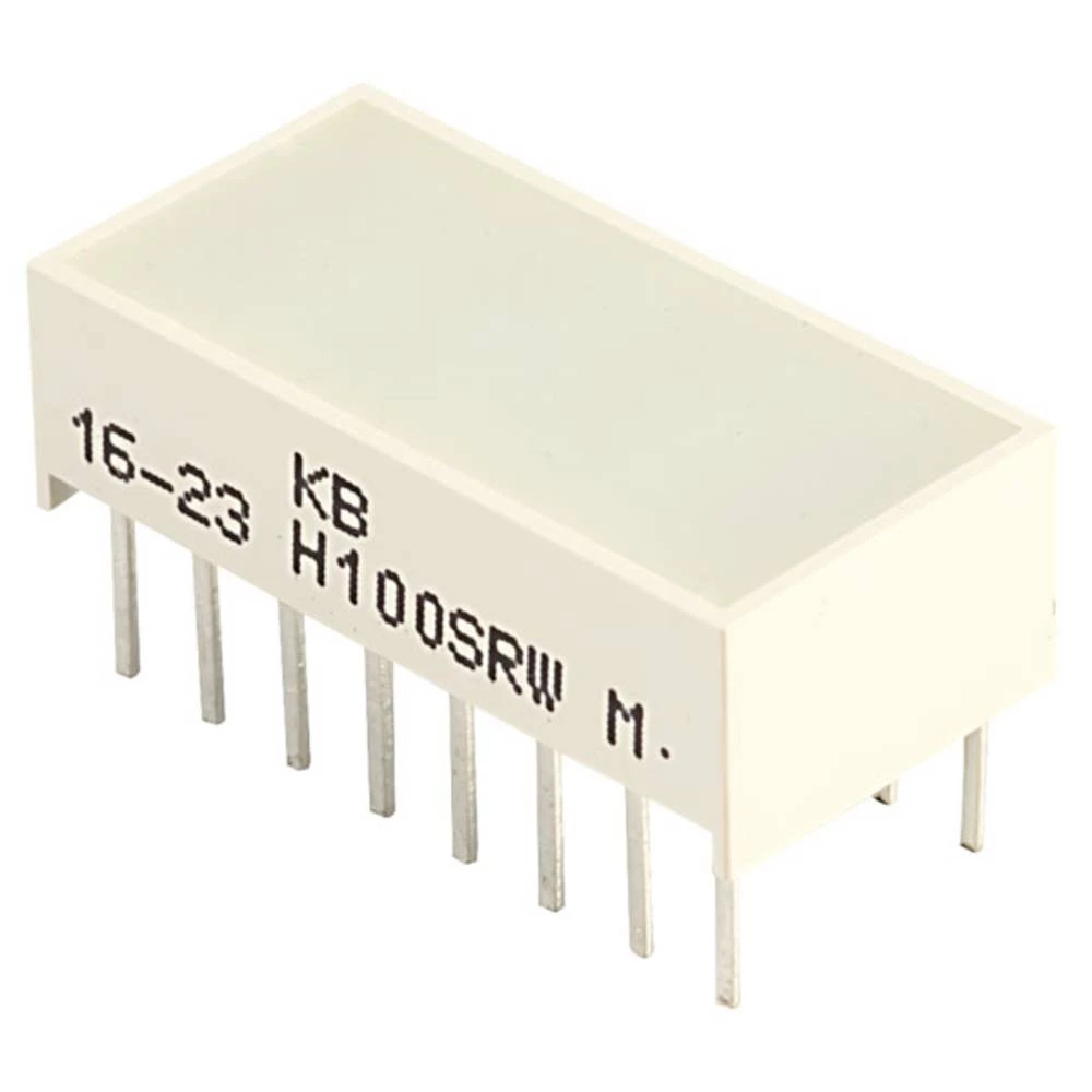 Kingbright KB-H100SRW LED stupovi 8-struki crvena (D x Š x V) 20.04 x 9.94 x 6.12 mm slika