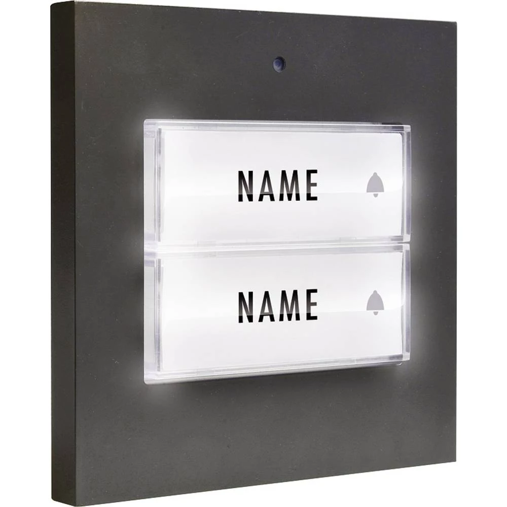 m-e modern-electronics 41051 Tipkalo za zvono Antracitna boja slika