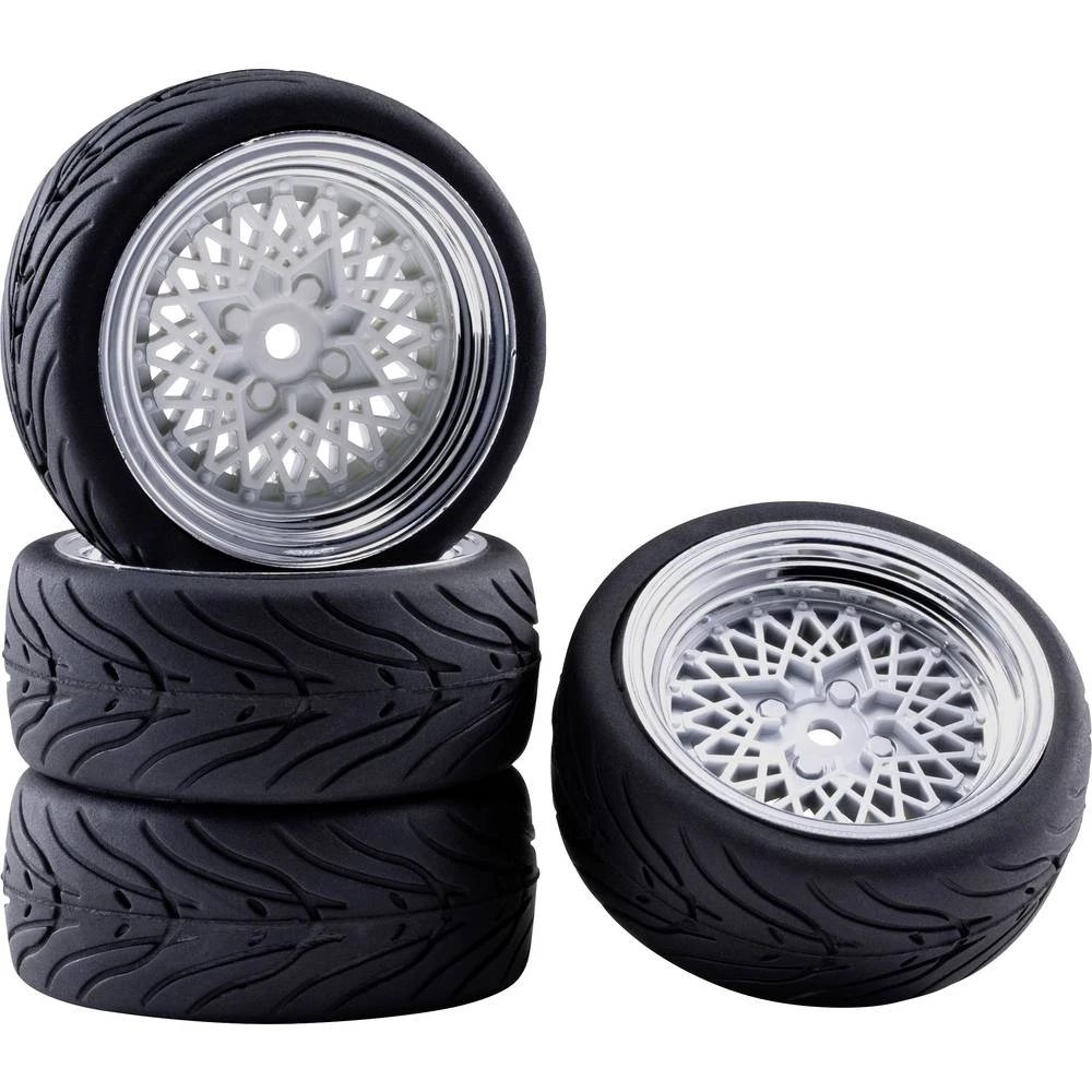 Reely 1:10 Cestovni model Kompletni kotači Devil Sun Bijelo-siva 4 ST slika