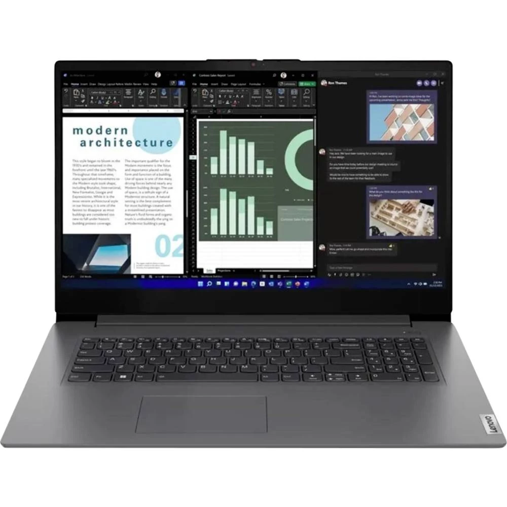 Lenovo Notebook V17-IRU 43.9 cm (17.3 palac) HD Intel® Core™ i5 i5-13420H 8 GB RAM 512 GB SSD njemačka, qwertz crna 83A2 slika