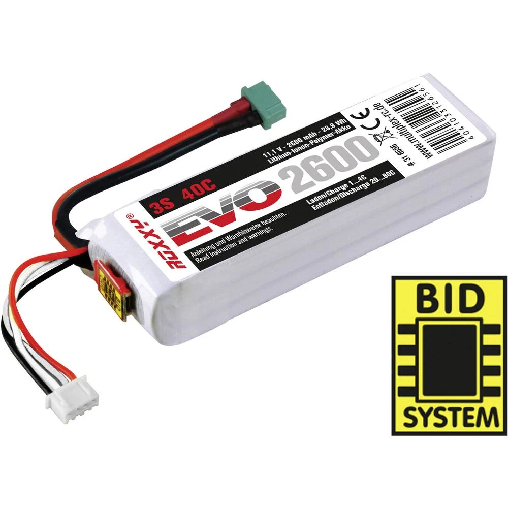 LiPo akumulatorski paket za modele 11.1 V 2600 mAh Broj ćelija: 3 40 C ROXXY Softcase MPX slika